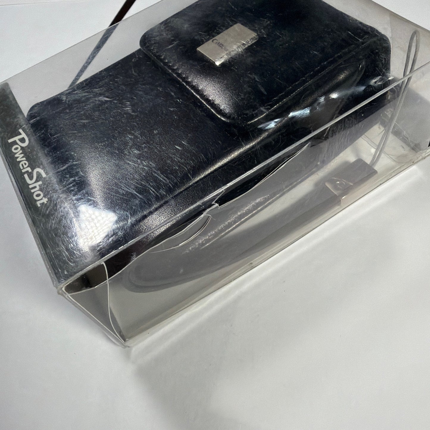 Canon PowerShot Deluxe Leather Case PSC-55 Black with Wrist Strap