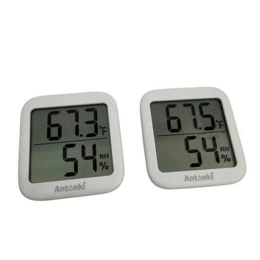 Antonki Digital Thermometer Hygrometer Indoor Temperature Humidity Monitor 2-Pak
