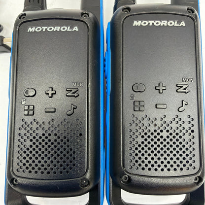 Motorola Talkabout T800 Two-Way Radios Pair w/ Battery Packs & Chargers