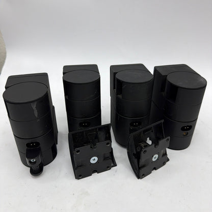 Lot of 4 Bose Cube Satellite Speakers With Wall Mount Brackets Tested Working