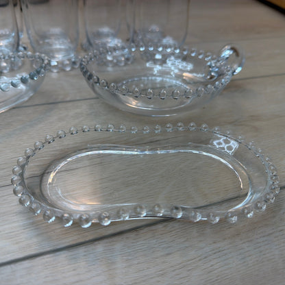 Large Vintage Imperial Glass Candlewick Clear Glassware Mixed Lot