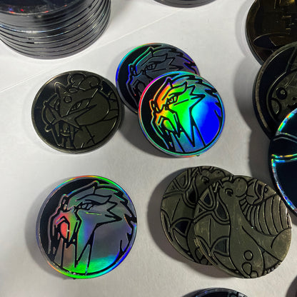 Pokémon TCG Collectible Coin Lot 50+ Mixed Holo & Standard Tokens
