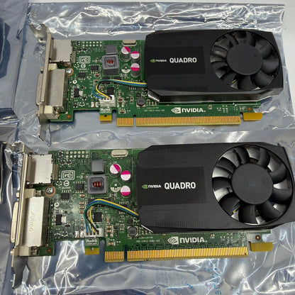 Lot of 4 NVIDIA Quadro K620 2GB GDDR3 PCIe Graphics Cards DisplayPort DVI
