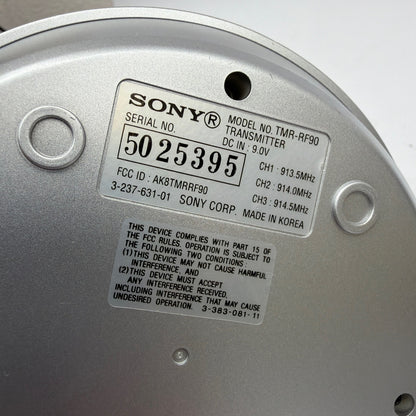 Sony TMR-RF90 Wireless RF Audio Transmitter Base with AC-S901 9V Adapter