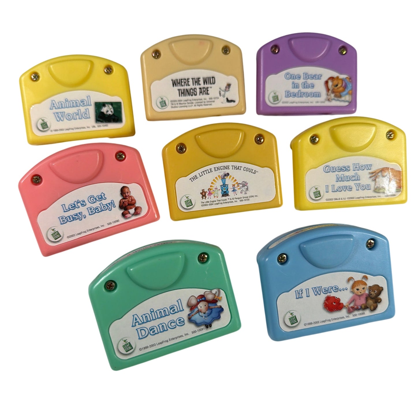 LeapFrog LittleTouch Library Cartridges Lot of 8 Animal World Wild Things Little