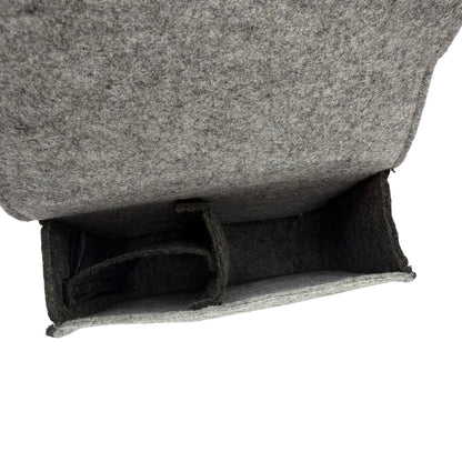 Logitech Logi Gray Felt Travel Pouch Case 7x5x2.5 in
