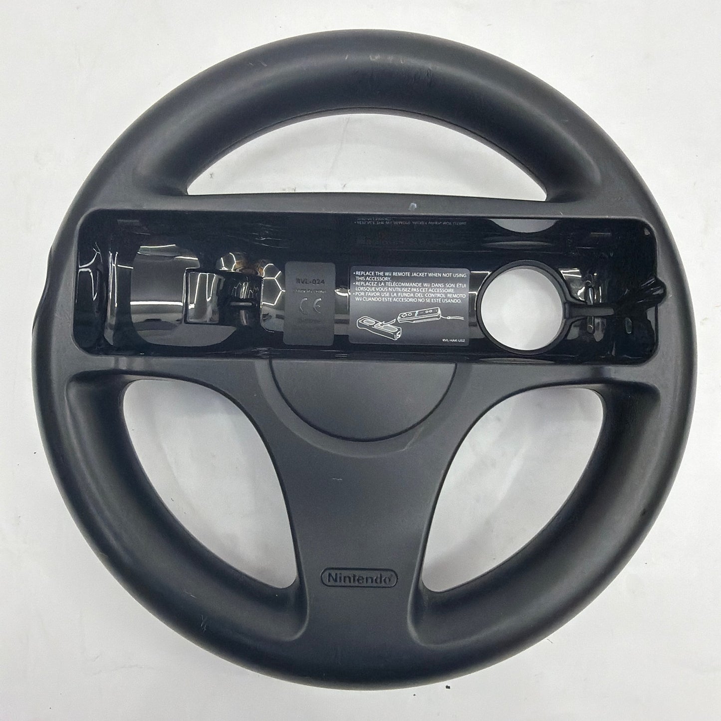Nintendo Wii Wheel Steering Wheel Controller Accessory RVL-024 Black