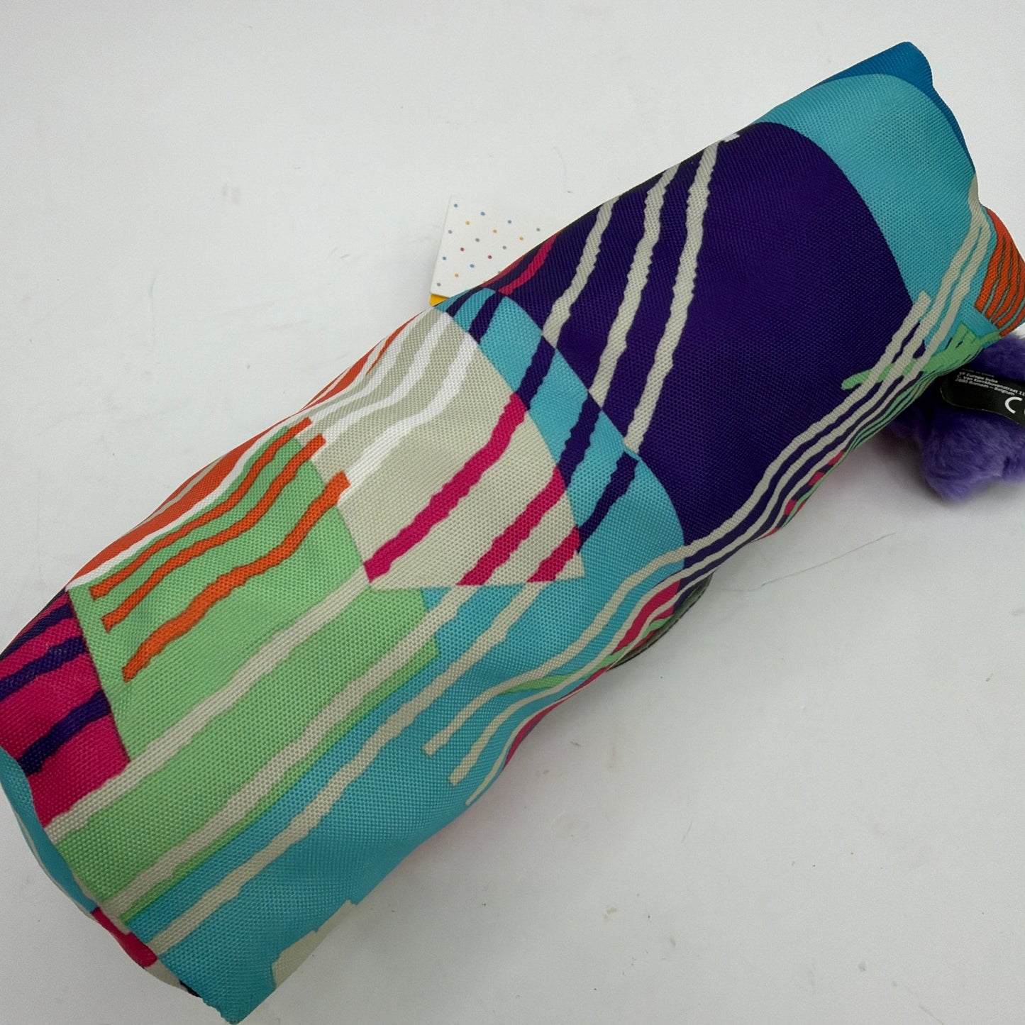 Kipling AC3364 Zip Pencil Case Cosmetic Pouch Multicolor With Monkey Keychain