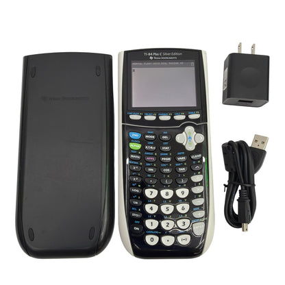Texas Instruments TI-84 Plus C Silver Edition Graphing Calculator with Cover