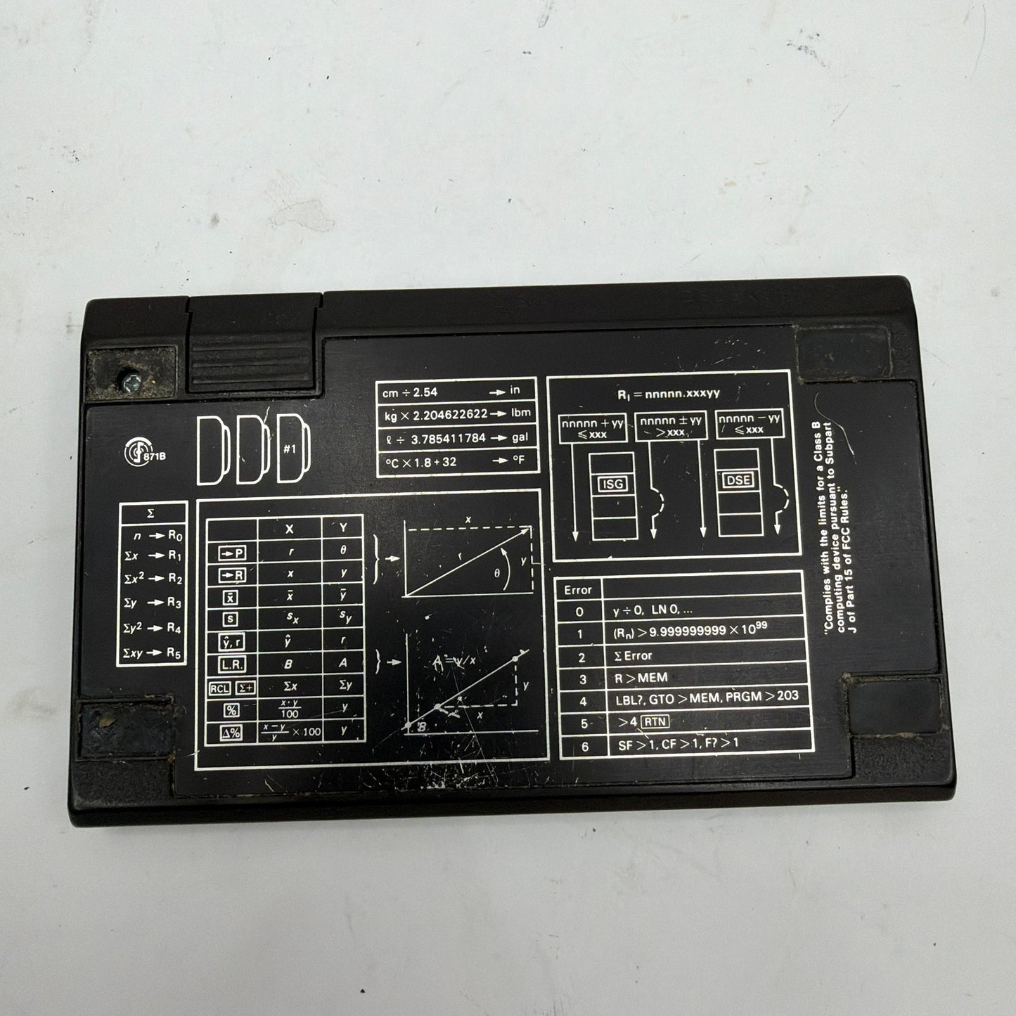 Hewlett-Packard HP-11C Voyager Programmable Scientific Calculator Tested Working