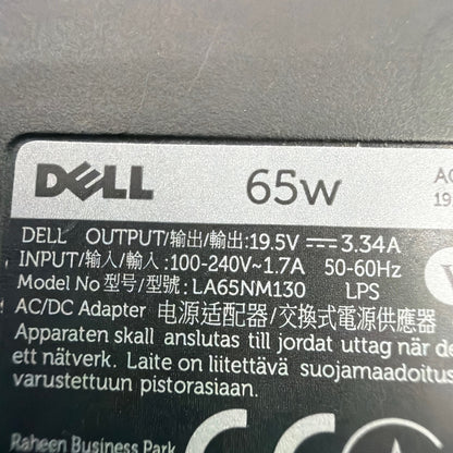 Dell 65W Laptop AC Adapter Charger LA65NM130 19.5V 3.34A with Power Cord