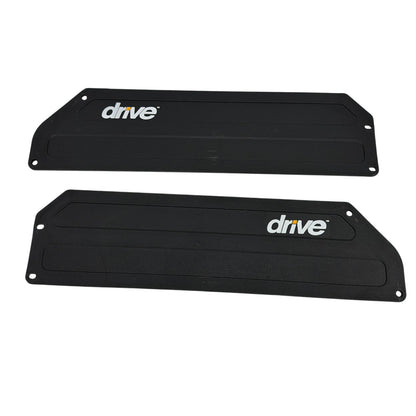 Drive Medical Black Plastic Side Cover Plates Set of 2
