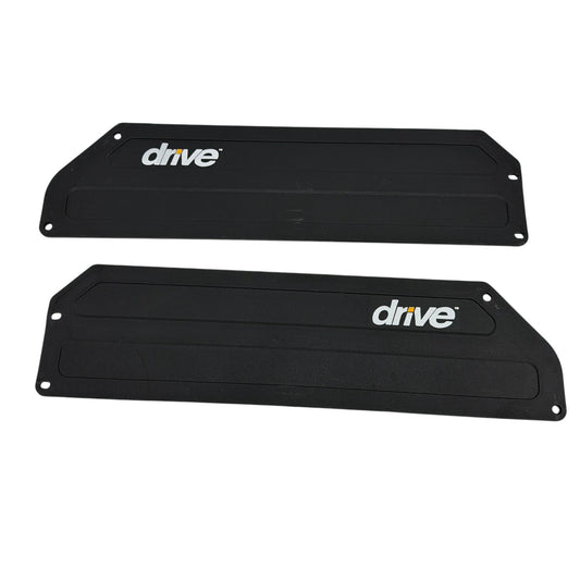Drive Medical Black Plastic Side Cover Plates Set of 2