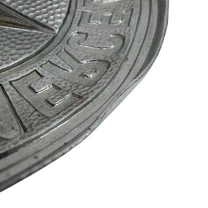 Mercedes-Benz Blue Enamel Metal Grille Badge Emblem 4.75"