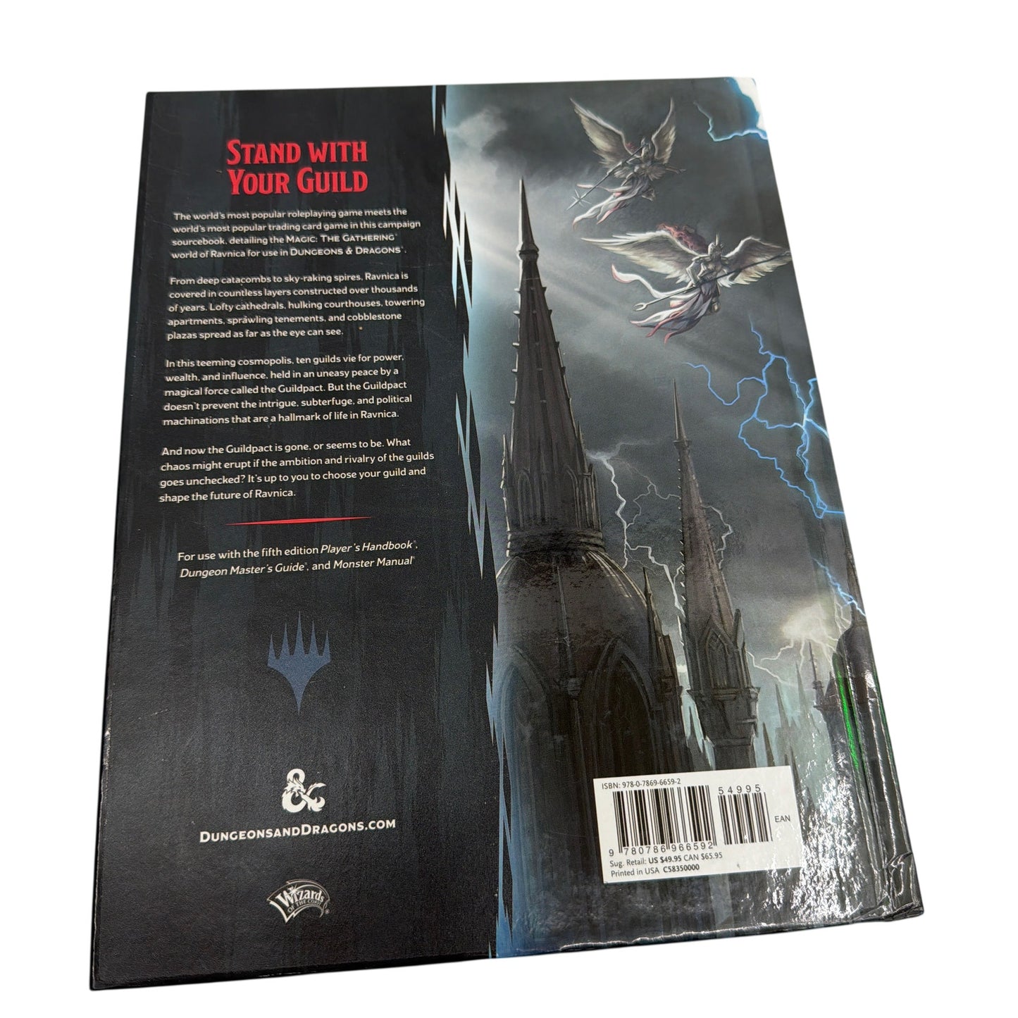 D&D 5E Guildmasters' Guide to Ravnica Hardcover Sourcebook 9780786966592