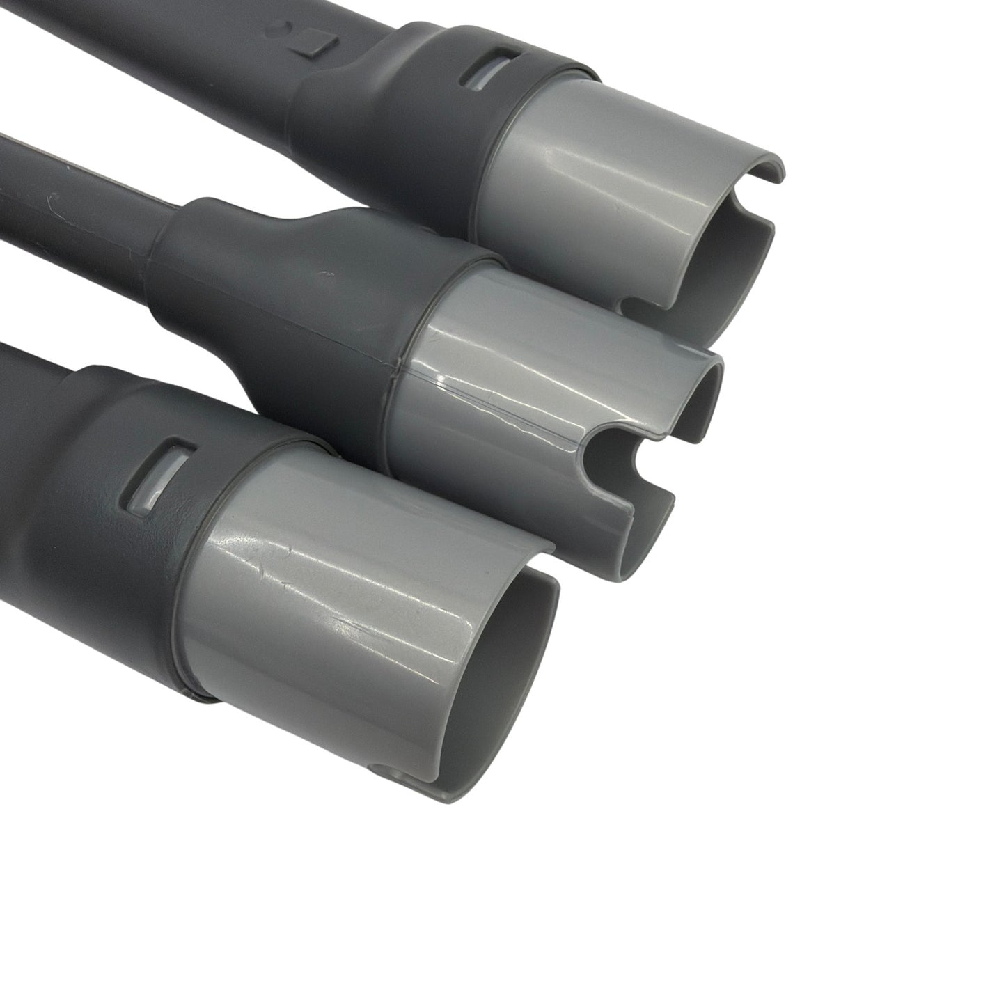 Lot of 3 Shark Vacuum Crevice Tool Attachments with Brush – Gray