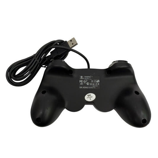 Logitech RumblePad 2 USB Wired Gamepad Controller G-UF13 Blue Tested