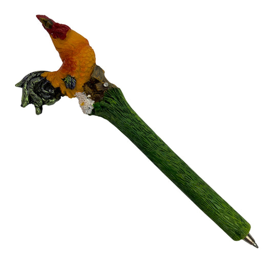 Rooster Figurine Ballpoint Pen Multicolor