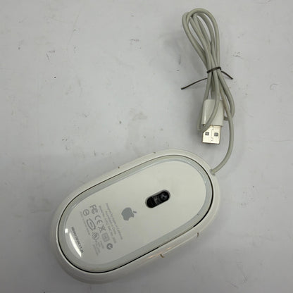 Apple Wired USB Mouse Model A1152 EMC 2058 White Tested Working