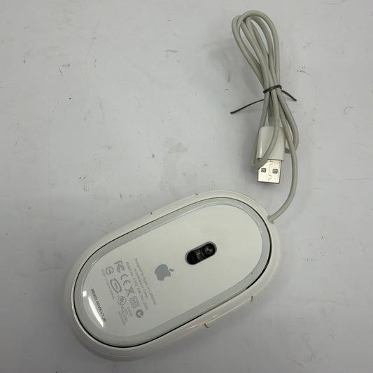 Apple Wired USB Mouse Model A1152 EMC 2058 White Tested Working