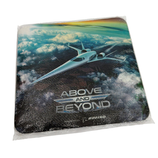 Boeing "Above and Beyond" Mouse Pad 8" x 7.5" New in Plastic