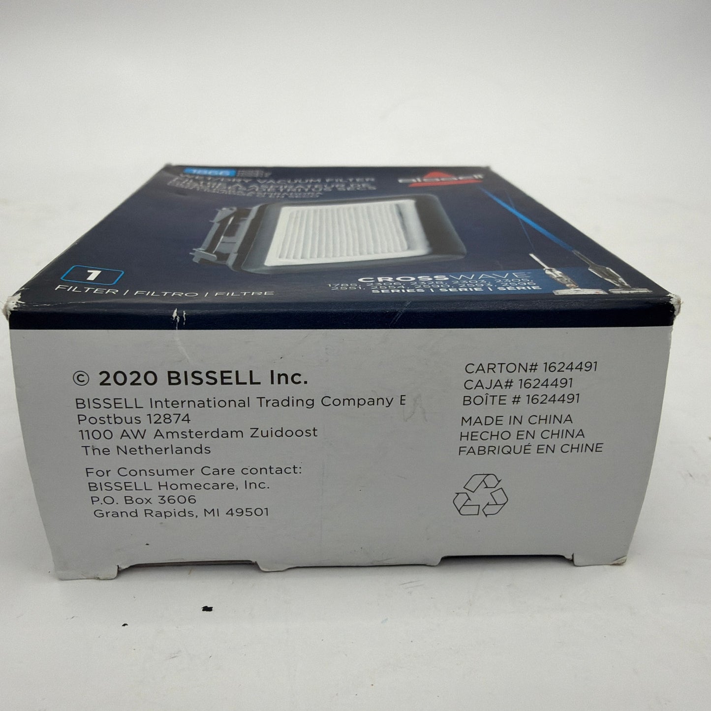 BISSELL 1866F CrossWave Wet/Dry Vacuum Filter Replacement 1-Pack