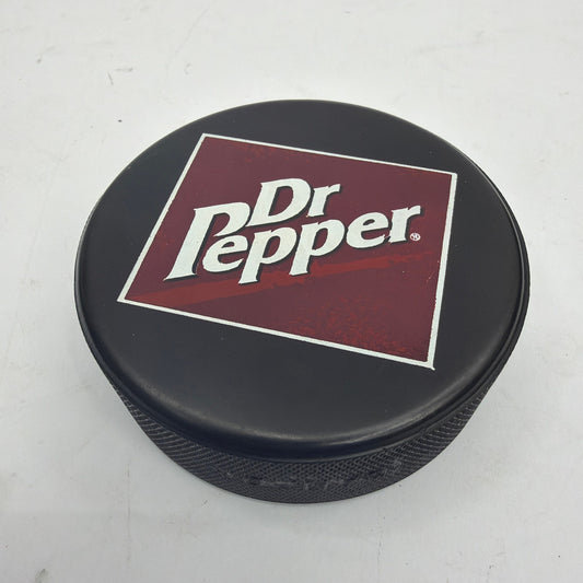 Tacoma Sabercats Dr Pepper Promotional Hockey Puck Autographed 3 Inch