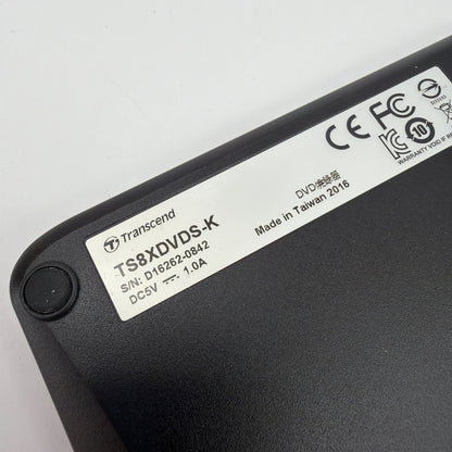 Transcend TS8XDVDS-K Slim External USB DVD±RW Drive Black
