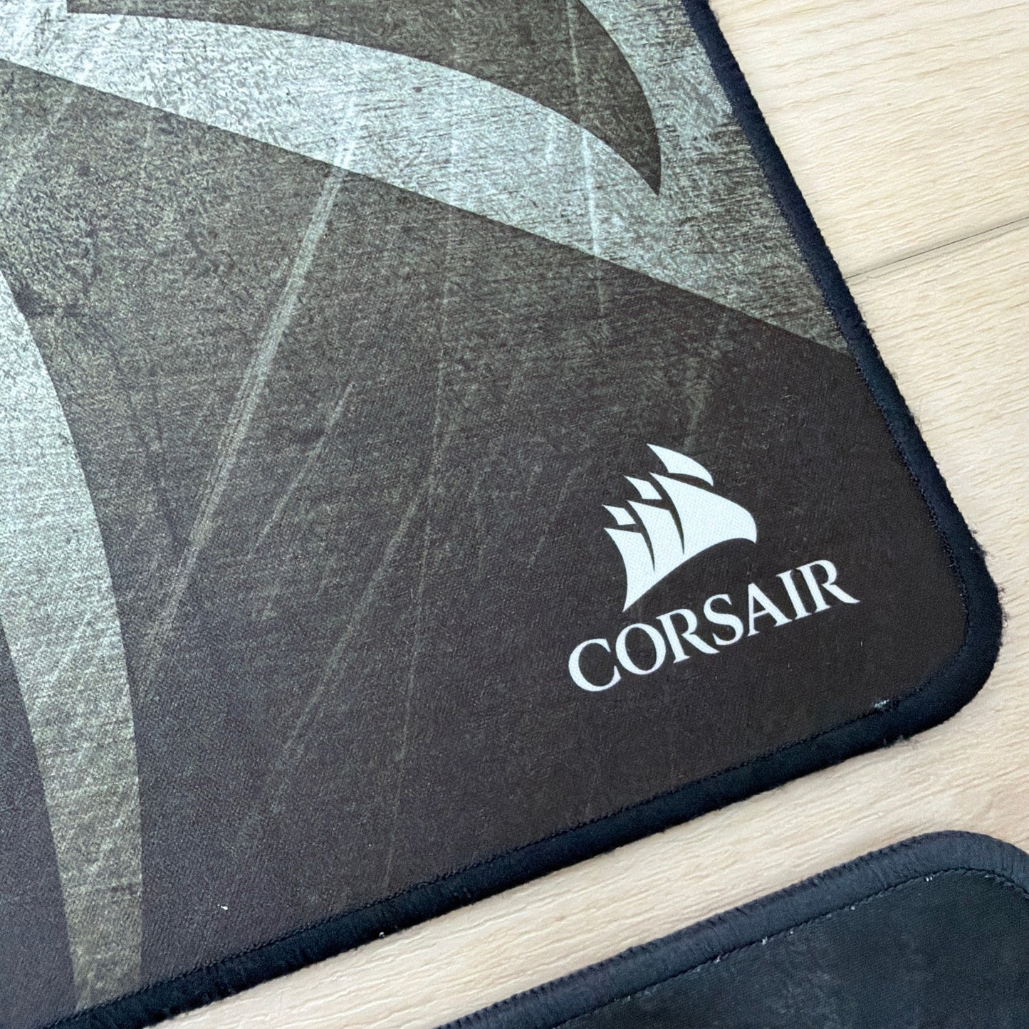 Lot of 2 Corsair Extended Mouse Pads 36x16 in Gray/Black Mixed Models
