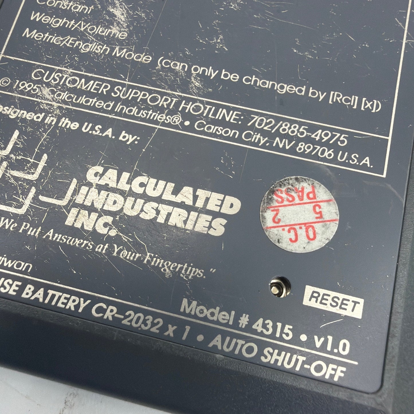 Calculated Industries Construction Master IV HeavyCalc Calculator Model 4315 v1.