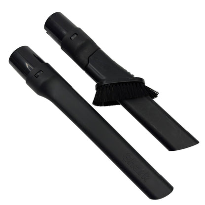 Shark Vacuum Crevice Tool & Dusting Brush Attachment Set - Black