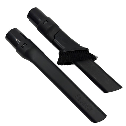 Shark Vacuum Crevice Tool & Dusting Brush Attachment Set - Black