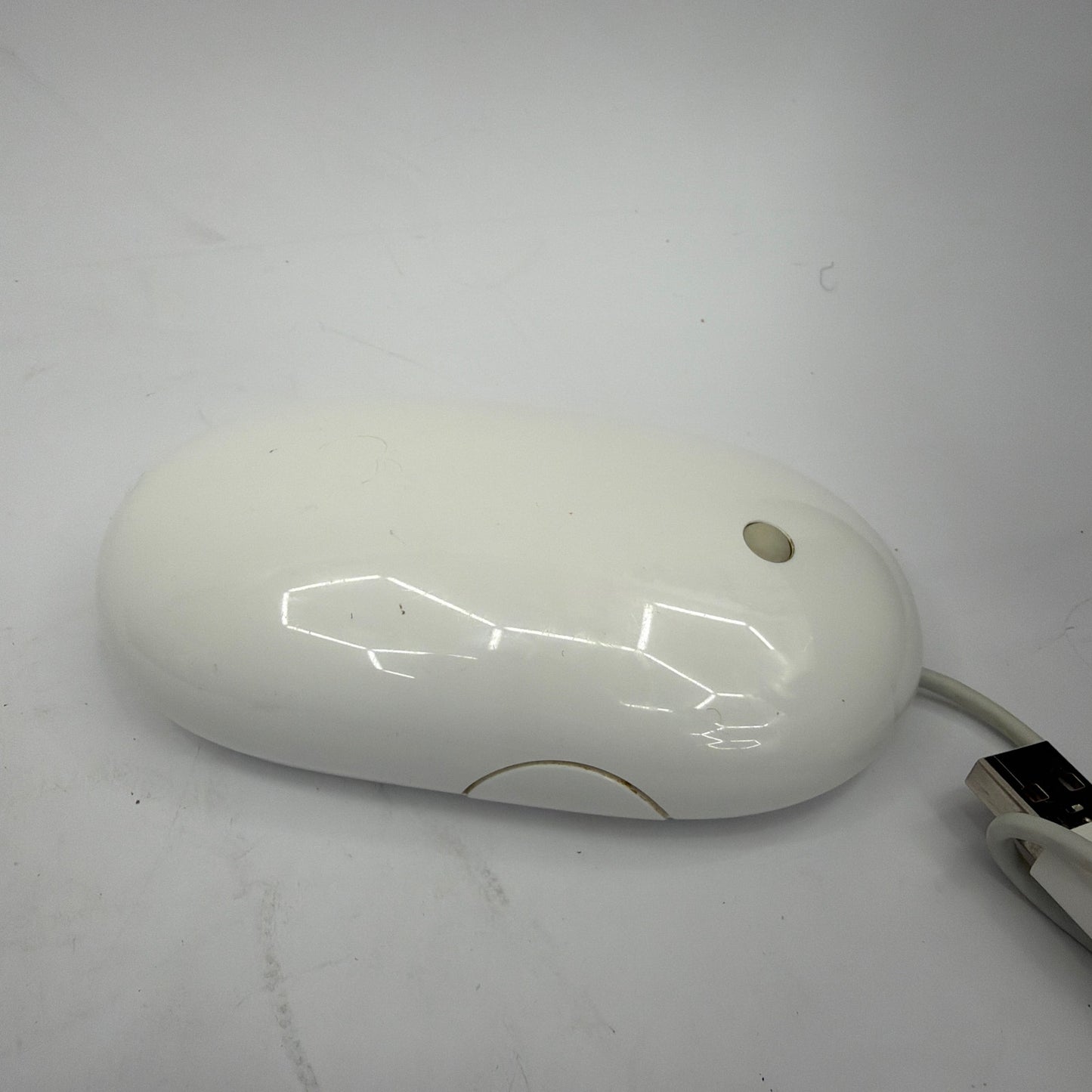 Apple Wired USB Mouse Model A1152 EMC 2058 White Tested Working