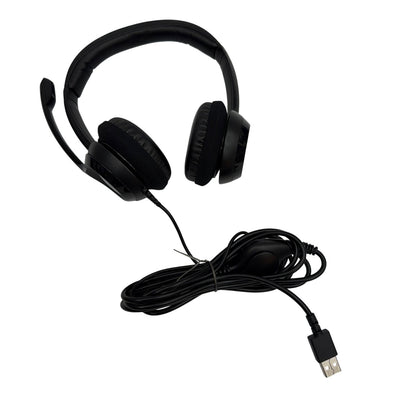 Logitech Logi USB Wired Headset with Microphone Black P/N 881-000046