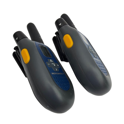 Motorola Talkabout FV500 Two-Way Radios Pair Blue/Gray Tested Working