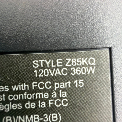 Sunbeam Dual Heated Blanket Controller Set Style Z85KQ 4-Prong Black Gray