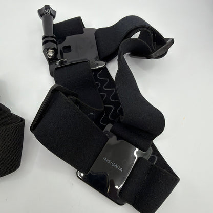Insignia GoPro-Compatible Chest Harness and Head Strap Mount Set Black