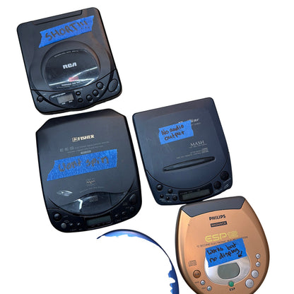 Mixed Lot Portable Audio Devices CD Players Cassette Players Sony Philips RCA