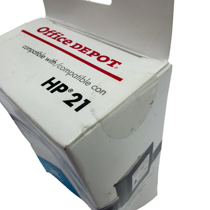 Office Depot Remanufactured Black Ink Cartridge for HP 21 OD221 – Sealed Box
