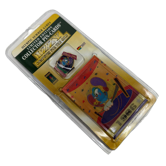 1996 Atlanta Olympic Summer Games Izzy Gymnastics Collector Pin-Card Limited Ed