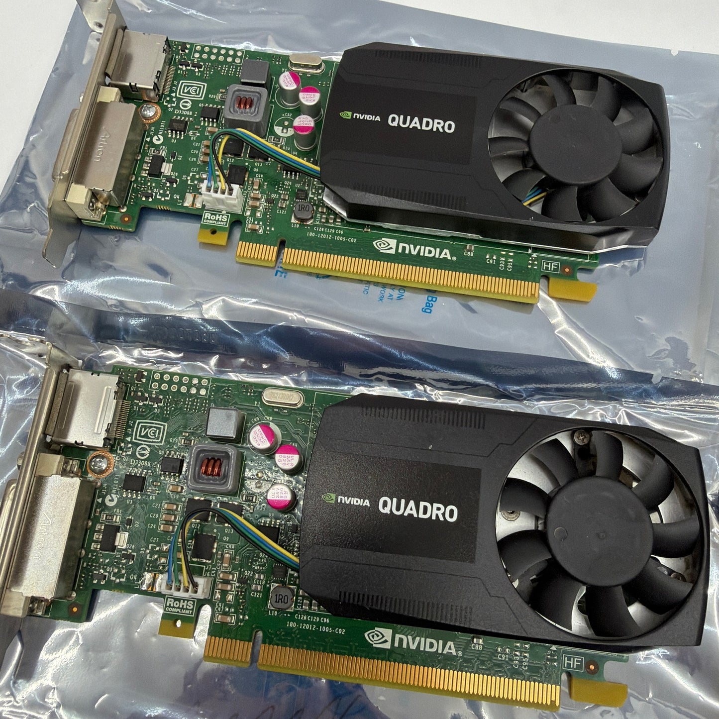 Lot of 4 NVIDIA Quadro K620 2GB GDDR3 PCIe Graphics Cards DisplayPort DVI