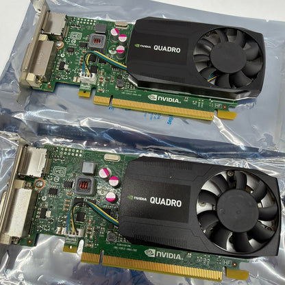Lot of 4 NVIDIA Quadro K620 2GB GDDR3 PCIe Graphics Cards DisplayPort DVI