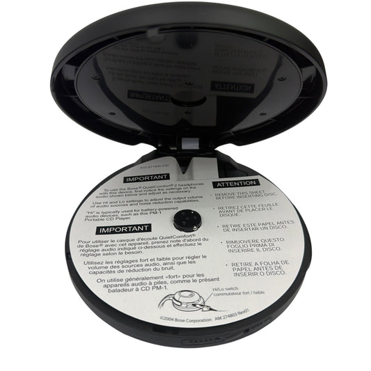 Bose PM-1 Portable Compact Disc CD Player Black Tested Working