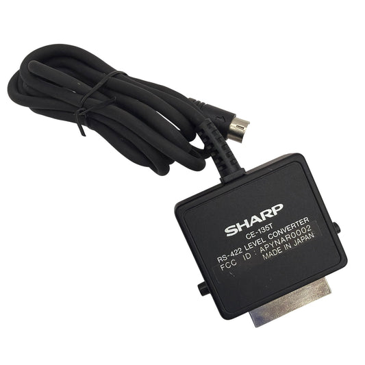 Sharp CE-135T RS-422 Level Converter Cable 15-pin SIO to 8-pin Mini DIN Japan
