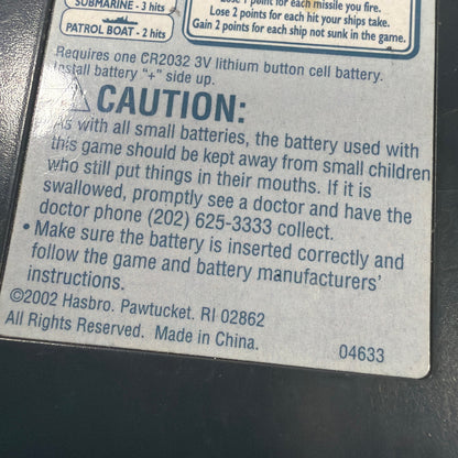 Hasbro MB Electronic Hand-Held Battleship Game 04633 Tested Working