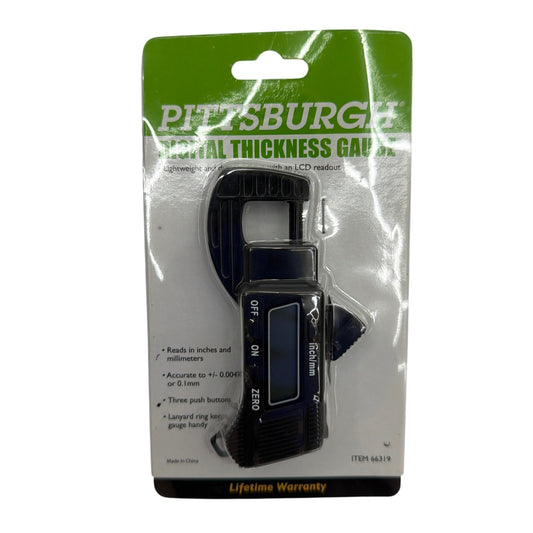 Pittsburgh Digital Thickness Gauge Item 66319 New Sealed