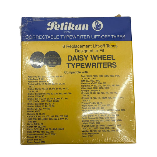 Pelikan 3779 Correctable Typewriter Lift-Off Tapes 6 Pack for Daisy Wheel