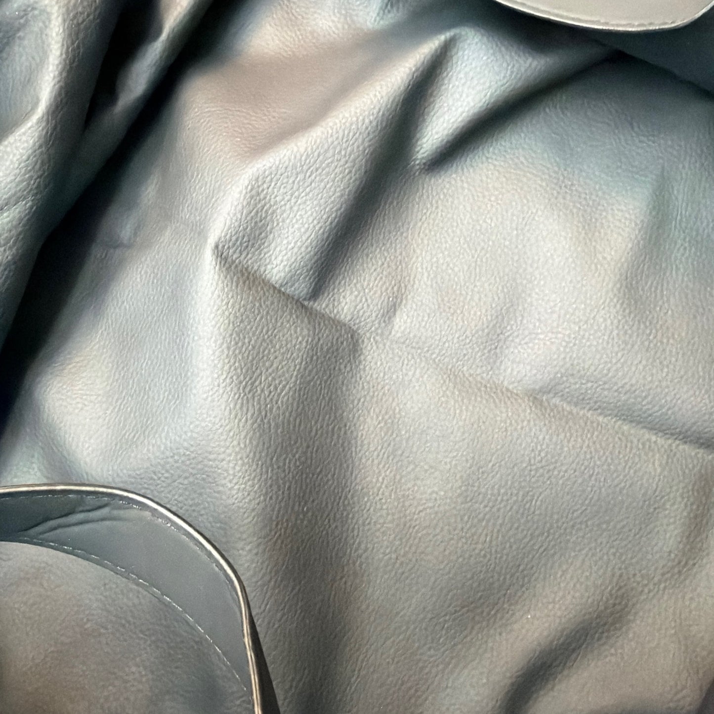 FunnyFuzzy Faux Leather Dog Car Seat Booster Bed with Straps Black/Gray