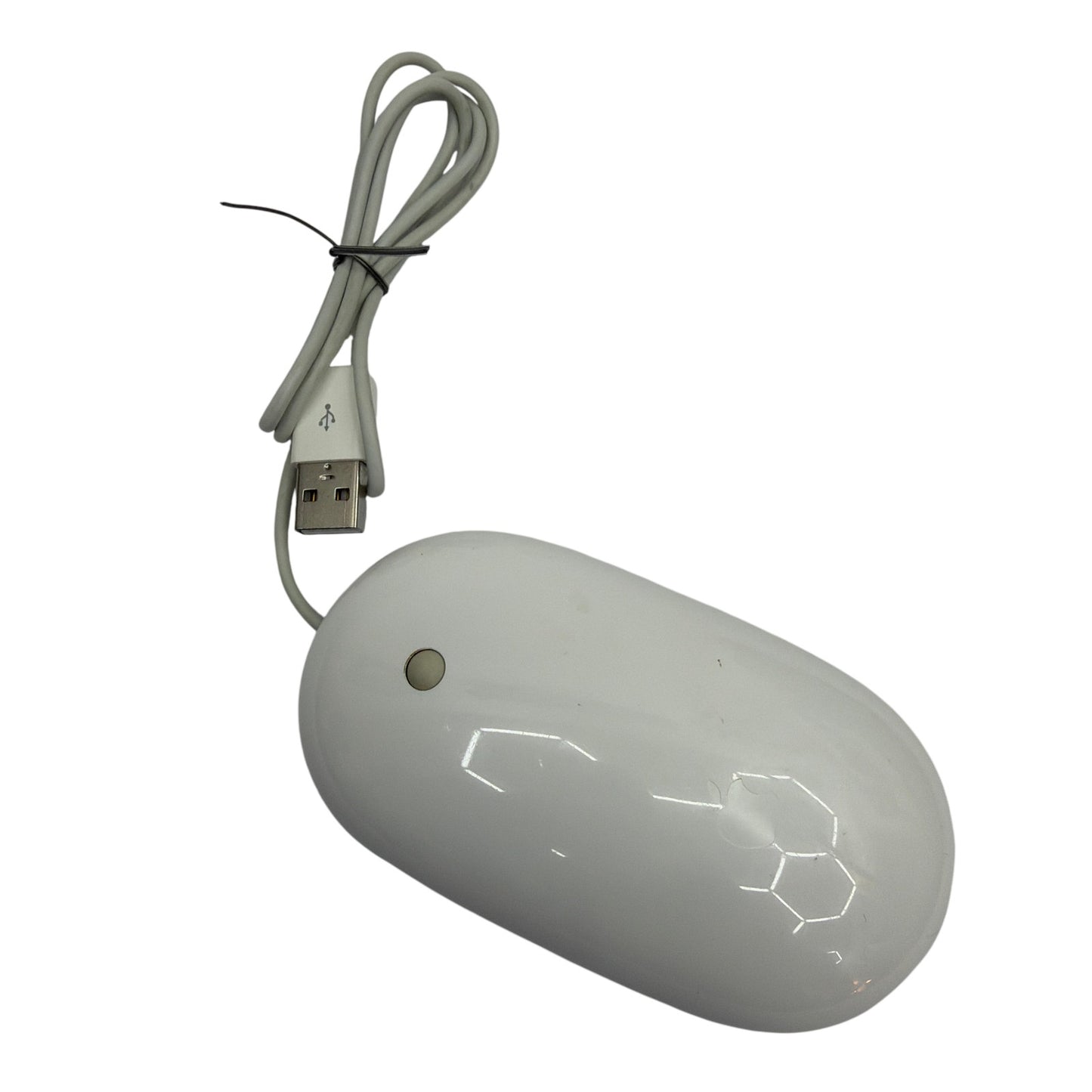 Apple Wired USB Mouse Model A1152 EMC 2058 White Tested Working