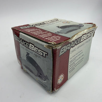 BrakeBest D1184 Front Organic Disc Brake Pads Set with Hardware Clips